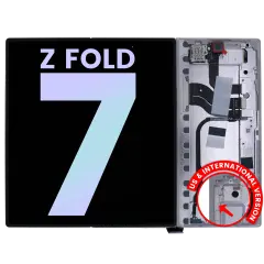 Inner OLED Assembly With Frame For Samsung Galaxy Z Fold 7 5G (US & International) (Service Pack) (Silver Shadow)