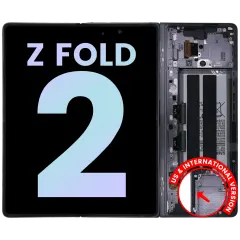 Inner OLED Assembly With Frame For Samsung Galaxy Z Fold 2 5G (US & International) (Service Pack) (Mystic Gray)