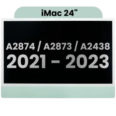 Complete LCD Display Assembly For iMac 24" A2874 / A2873 (2023) / A2438 (2021)  (LG204A-215 LM235UH1 SDD1) (Used OEM Pull: Grade A) （Small Camera hole）(Green)