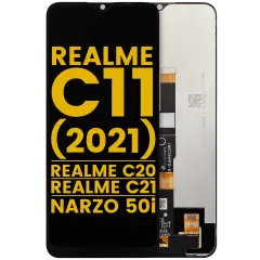LCD Assembly Without Frame For Realme C11 (2021) / C20 / C21 /  Narzo 50i (Refurbished) (All Colors)