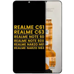 LCD Assembly Without Frame For Realme C61 / Realme C63 / Realme Note 60 / Realme Note 60x / Realme Narzo N61 / Realme Narzo N63 (Refurbished) (All Colors)