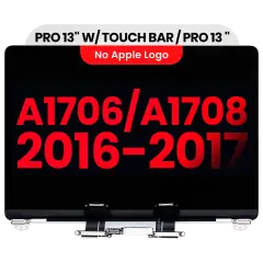 Complete LCD Display Assembly For MacBook Pro 13" A1706 / A1708 (2016-2017) (Aftermarket Plus) (Space Gray)