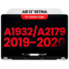 Complete LCD Display Assembly For MacBook Air 13" A1932 (2019) / A2179 (2020) (Aftermarket Plus) (Silver)