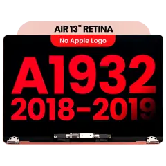 Complete LCD Display Assembly For MacBook Air 13" A1932 (2018-2019) (Aftermarket Plus) (Rose Gold)