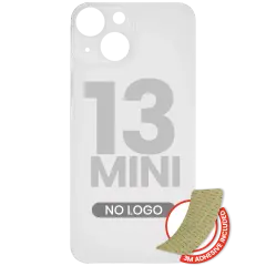 Back Glass With 3M Adhesive For iPhone 13 Mini (No Logo / Large Camera Hole) (Starlight)
