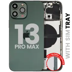 Back Housing W/ Small Parts For iPhone 13 Pro Max (EU / Global Version) (Used OEM Pull: Grade B) (Alpine Green)