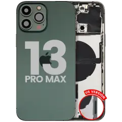 Back Housing W/ Small Parts For iPhone 13 Pro Max (US Version) (Used OEM Pull: Grade B) (Alpine Green)