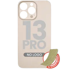 Back Glass With 3M Adhesive For iPhone 13 Pro (No Logo / Large Camera Hole) (Gold)
