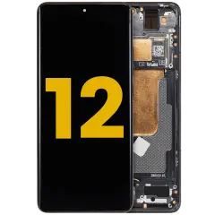 OLED Assembly With Frame For Xiaomi 12 (Refurbished) (Gray)