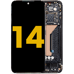 OLED Assembly With Frame For Xiaomi 14 (Refurbished) (Black)