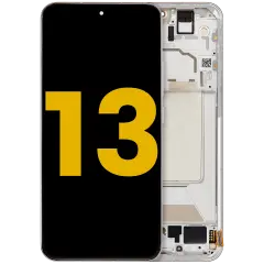 OLED Assembly With Frame For Xiaomi 13 (Refurbished) (White)