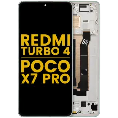 OLED Assembly With Frame For Xiaomi Redmi Turbo 4 / Xiaomi Poco X7 Pro (Refurbished) (Green)