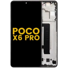 OLED Assembly With Frame For Xiaomi Poco X6 Pro (Refurbished) (Yellow)