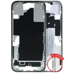 Mid-Frame Housing W/ Small Parts For iPhone 16 (US Version) (Used OEM Pull: Grade B) (White)