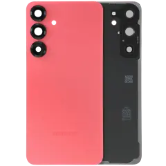 Back Cover Glass With Camera Lens For Samsung Galaxy S25 Plus 5G (Service Pack) (Coral Red)