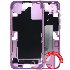 Mid-Frame Housing W/ Small Parts For iPhone 16 Plus (EU / Global Version) (Used OEM Pull: Grade B) (Pink)