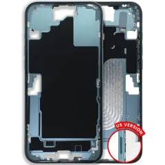 Mid-Frame Housing W/ Small Parts For iPhone 16 Plus (US Version) (Used OEM Pull: Grade C) (Teal)