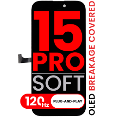 OLED Assembly For iPhone 15 Pro (Aftermarket Pro: XO7 3.0 Soft) (120HZ)