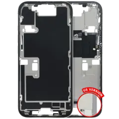 Mid-Frame Housing W/ Small Parts For iPhone 16 Pro (US Version) (Used OEM Pull: Grade B) (White Titanium)