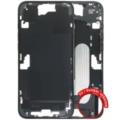 Mid-Frame Housing W/ Small Parts For iPhone 16 Plus (US Version) (Used OEM Pull: Grade B) (Black)