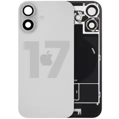 Back Glass w/ MagSafe Magnet & NFC & Flashlight Flex For iPhone 17 (Used OEM Pull: Grade A) (White)