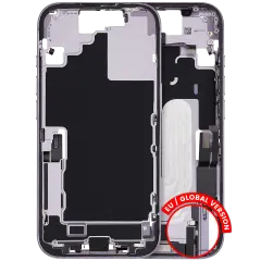 Mid-Frame Housing W/ Charging Port Flex & Small Parts For iPhone 17 (EU / Global Version) (Used OEM Pull: Grade A) (Lavender)