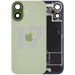 Back Glass w/ MagSafe Magnet & NFC & Flashlight Flex Compatible For iPhone 17 (Used OEM Pull: Grade A) (Sage )