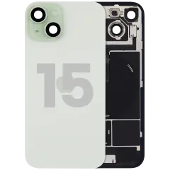 Back Glass w/ MagSafe Magnet & NFC & Flashlight Flex For iPhone 15 (Used OEM Pull: Grade A) (Green)