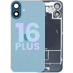 Back Glass w/ MagSafe Magnet & NFC & Flashlight Flex For iPhone 16 Plus (Service Pack) (Teal)