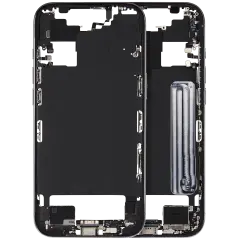 Mid-Frame Housing W/ Charging Port Flex & Small Parts For iPhone Air (US / EU Version) (Used OEM Pull: Grade C) (Sky Blue)