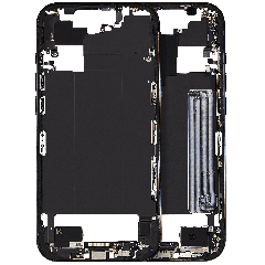 Mid-Frame Housing W/ Charging Port Flex & Small Parts For iPhone Air (US / EU Version) (Used OEM Pull: Grade C) (Space Black)
