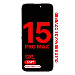 OLED Assembly For iPhone 15 Pro Max (Aftermarket Pro: XO7 3.0 Soft) (120HZ)