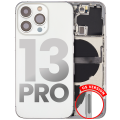 Back Housing W/ Small Components Pre-Installed Compatible For iPhone 13 Pro (US Version) (Used OEM Pull: Grade A) (Silver)