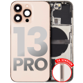 Back Housing W/ Small Components Pre-Installed Compatible For iPhone 13 Pro (US Version) (Used OEM Pull: Grade B) (Gold)