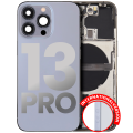 Back Housing W/ Small Components Pre-Installed Compatible For iPhone 13 Pro (International Version) (Used OEM Pull: Grade B) (Sierra Blue)
