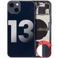 Back Housing W/ Small Components Pre-Installed Compatible For iPhone 13 (US Version) (Used OEM Pull: Grade B) (Midnight)