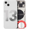 Back Housing W/ Small Components Pre-Installed Compatible For iPhone 13 (International Version) (Used OEM Pull: Grade A) (Starlight)