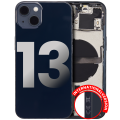 Back Housing W/ Small Components Pre-Installed Compatible For iPhone 13 (International Version) (Used OEM Pull: Grade B) (Midnight)