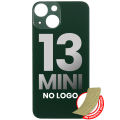 Back Glass With 3M Adhesive Compatible For iPhone 13 Mini (No Logo / Large Camera Hole) (Green)