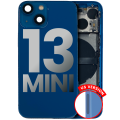 Back Housing W/ Small Components Pre-Installed Compatible For iPhone 13 Mini (US Version) (Used OEM Pull: Grade A) (Blue)