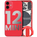 Back Housing W/ Small Components Pre-Installed Compatible For iPhone 12 Mini (International Version) (Used OEM Pull: Grade C) (Red)