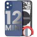 Back Housing W/ Small Components Pre-Installed Compatible For iPhone 12 Mini (International Version) (Used OEM Pull: Grade B) (Blue)