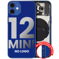 Back Housing W/ Small Components Pre-Installed Compatible For iPhone 12 Mini (No Logo) (Aftermarket Plus) (International Version) (Blue)