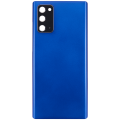 Back cover Glass With Camera Lens Compatible For Samsung Galaxy Note 20 5G (No Logo) (Aftermarket Plus) (Mystic Blue)