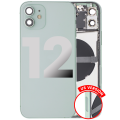 Back Housing W/ Small Components Pre-Installed Compatible For iPhone 12 (US Version) (Used OEM Pull: Grade A) (Green)
