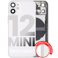 Back Housing W/ Small Components Pre-Installed Compatible For iPhone 12 Mini (International Version) (Used OEM Pull: Grade B) (White)