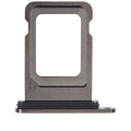 Single Sim Card Tray Compatible For iPhone 15 Pro / 15 Pro Max (Black Titanium)