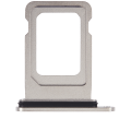 Dual Sim Card Tray Compatible For iPhone 15 Pro / 15 Pro Max (White Titanium)