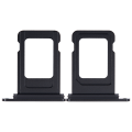 Single Sim Card Tray Compatible For iPhone 15 / 15 Plus (Black)