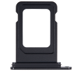 Single Sim Card Tray Compatible For iPhone 15 / 15 Plus (Black)
